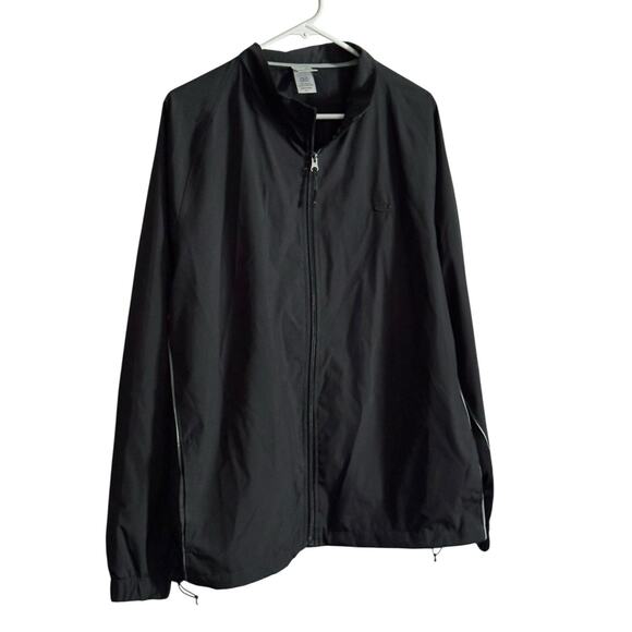 Champion Windbreaker XL Jacket Lightweight Full Zip Black Work Out Exercise Gym - Picture 2 of 7